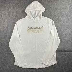 Unbound Gravel Hoodie Shirt TASC Womens Large White Bamboo Cycling Bike Lifetime